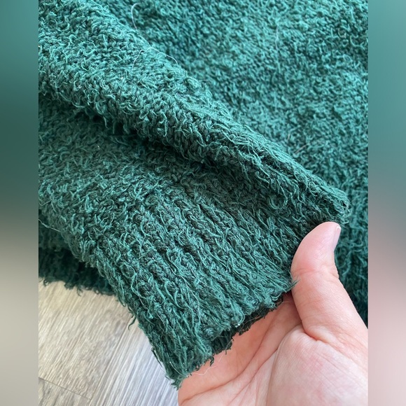 Free People Theo V-Neck Sweater Deepest Spruce Medium - Picture 6 of 7